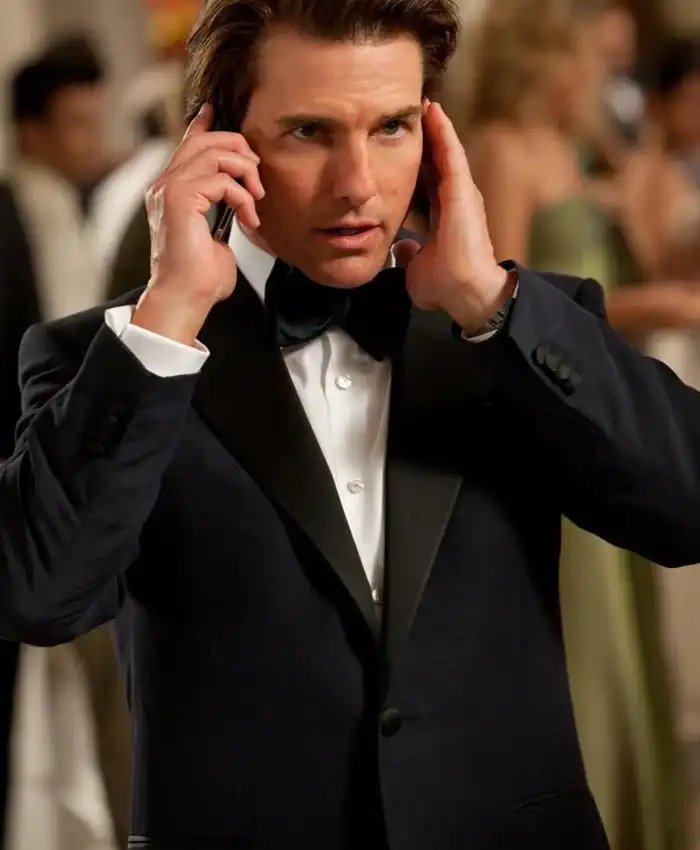 Tom Cruise Mission Impossible 04 Black Tuxedo Coat