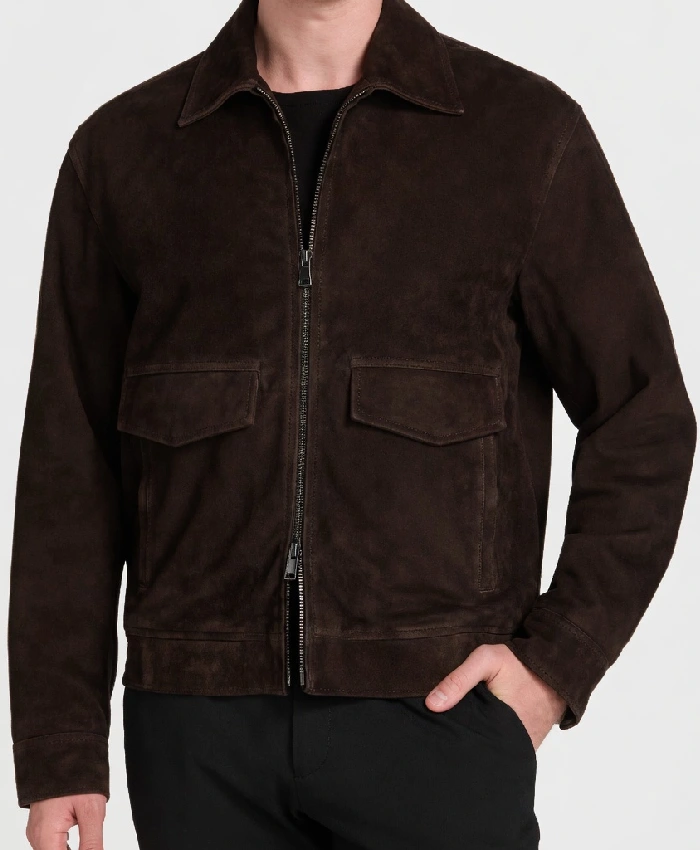 Tom Ellis CIA 2026 Suede Jacket - Image 3