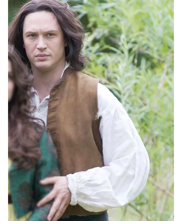Tom Hardy Wuthering Heights 2026 Suede Vest