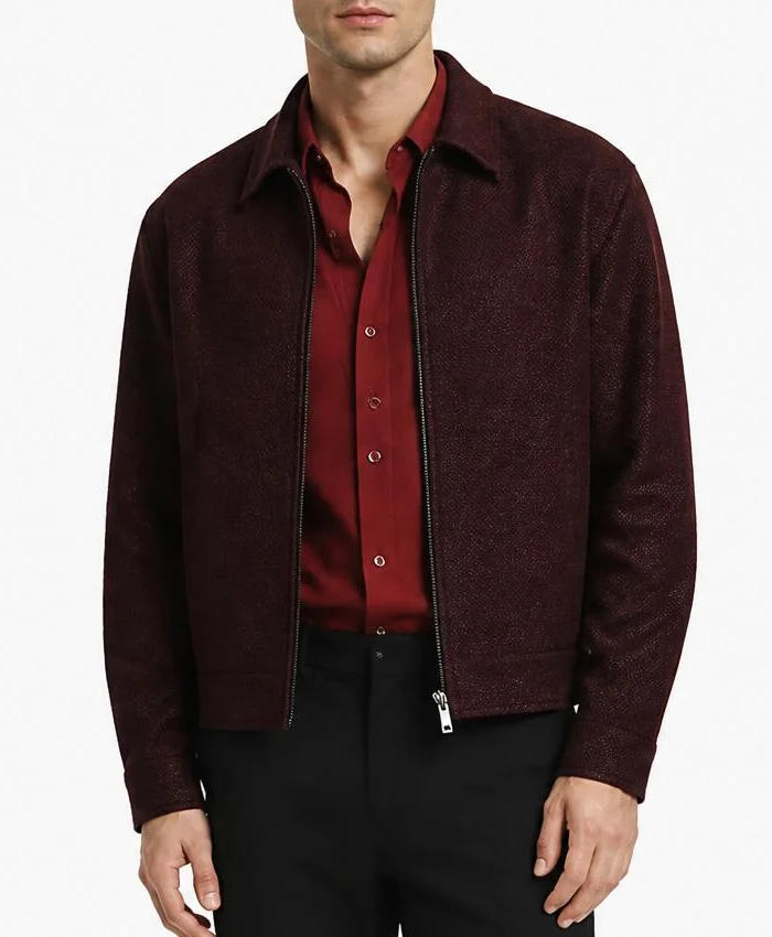 Tom Holland Brand New Day Maroon Jacket Mens