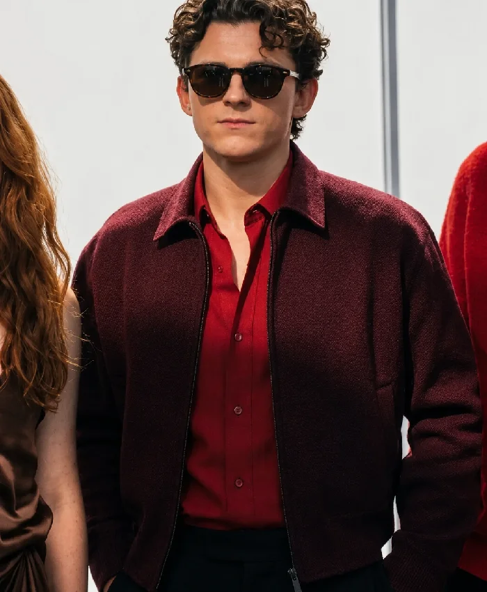 Tom Holland Brand New Day Maroon Jacket