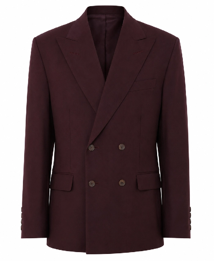 Tom Holland UK Premiere Double Breasted Burgundy Suit