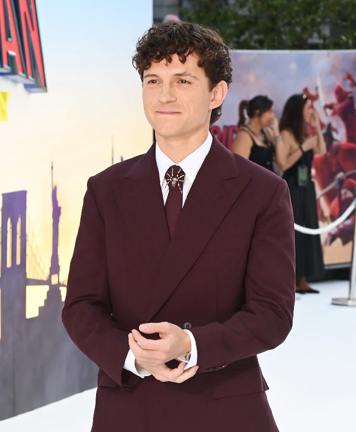 Tom Holland UK Premiere Double Breasted Suit