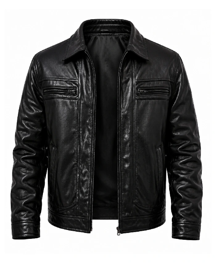 Tommy Power Origins S01 Charlie Mann Black Leather Jacket