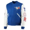 Toronto Blue Jays Blue And White Varsity Jacket