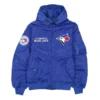 Toronto Blue Jays Historic L 2B Bomber Hooded Jacket