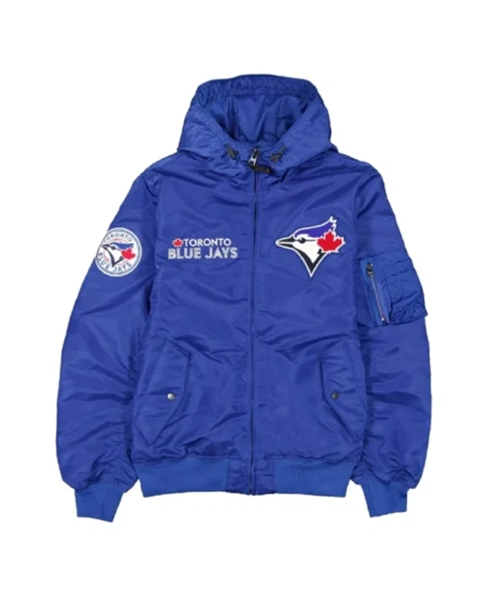 Toronto Blue Jays Historic L 2B Bomber Hooded Jacket