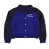 Toronto Blue Jays Throwback Blue And Black Varsity Jacket