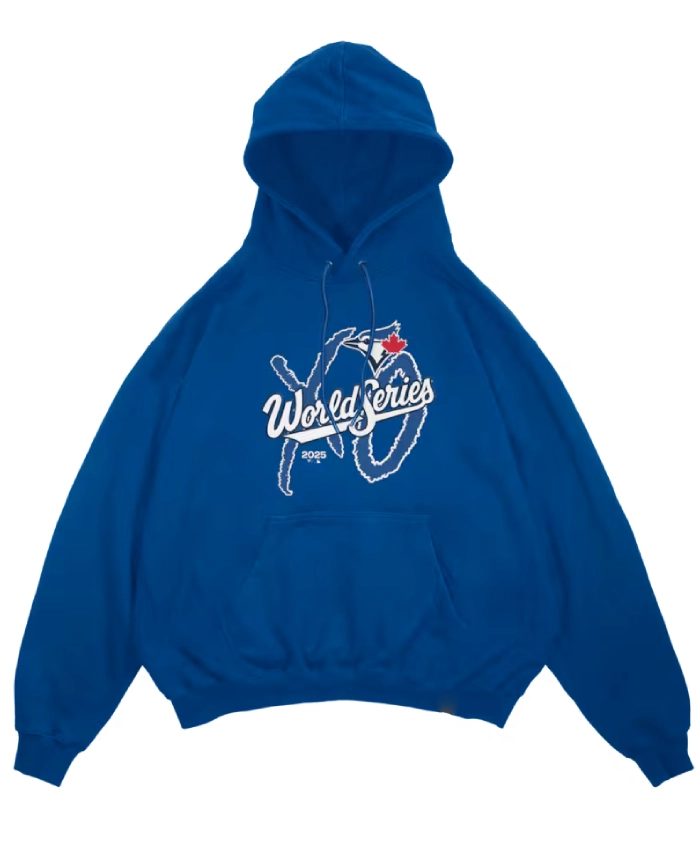 Toronto Blue Jays X The Weeknd World Series Legacy 2025 Pullover Blue Hoodie