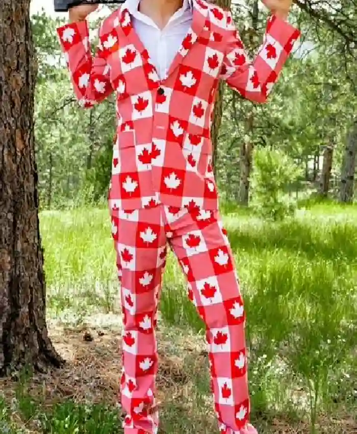 Toronto Maple Leaf Red And White Suit