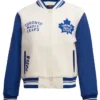 Toronto Maple Leafs Classic Wool And Leather Varsity Jacket