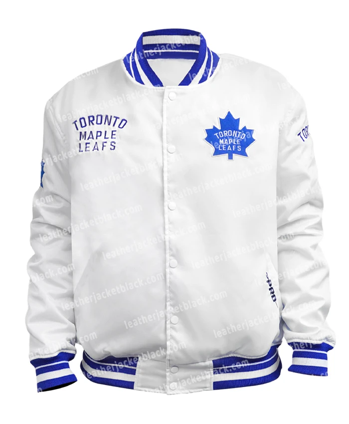 Toronto Maple Leafs Retro Classic White Varsity Jacket