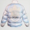 Toronto Maple Leafs Zip Up Satin Puffer Jacket