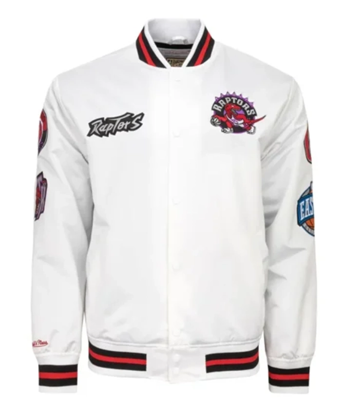 Toronto Raptors City Collection White Varsity Jacket