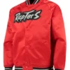 Toronto Raptors Hardwood Classics Red Varsity Jacket