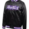 Toronto Raptors Hardwood Classics Throwback Wordmark Varsity Jacket