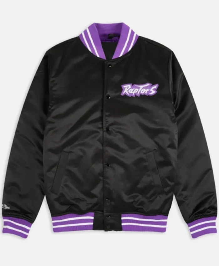 Toronto Raptors Heavyweight Black Varsity Jacket
