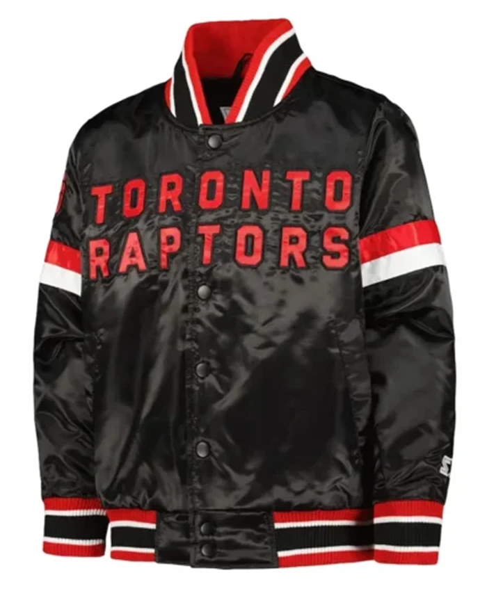 Toronto Raptors Home Game Black Varsity Jacket