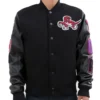 Toronto Raptors Patch Black Letterman Varsity Jacket