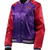 Toronto Raptors Purple And Red Varsity Jacket