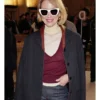 Tory Burch Show 2025 Naomi Watts Brown Pinstripe Oversized Blazer
