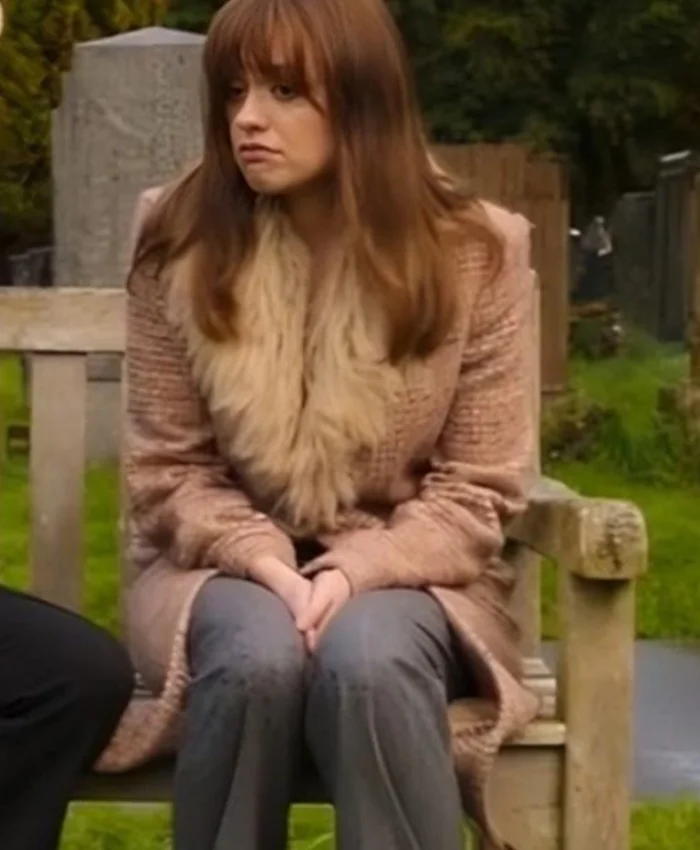 Toxic Town S01 Aimee Lou Wood Pink Coat