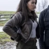 Tracker Billie Matalon Shearling Leather Jacket For Sale