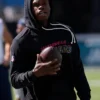 Travis Hunter Jacksonville Jaguars Coach 2025 Black Crucial Catch Sideline Hoodie
