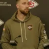 Travis Kelce Chiefs Salute To Service 2025 Pullover Hoodie
