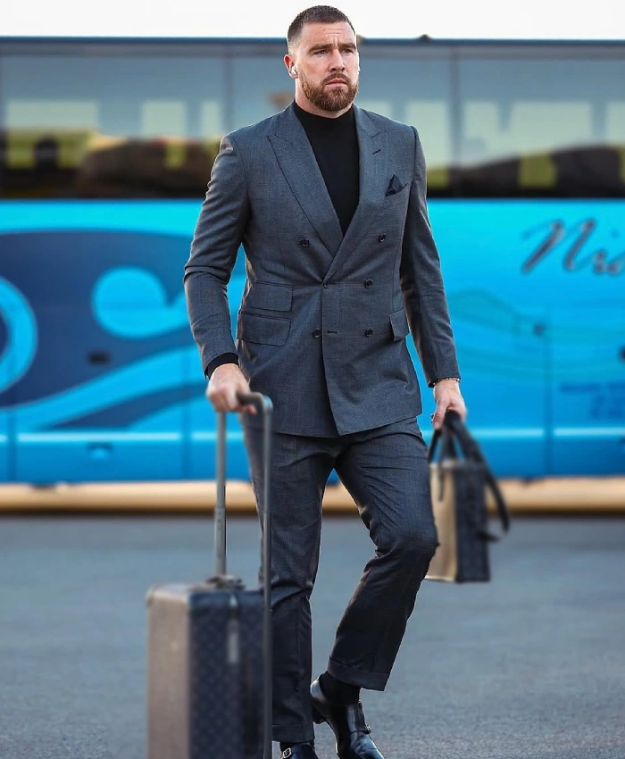 Travis Kelce Chiefs VS Bills 2025 Suit