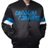 Triple Option Carolina Panthers Full Snap Varsity Satin Jacket