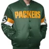 Triple Option Green Bay Packers Full Snap Varsity Satin Jacket