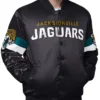 Triple Option Jacksonville Jaguars Full Snap Varsity Satin Jacket