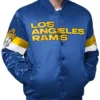 Triple Option Los Angeles Rams Full Snap Varsity Satin Jacket