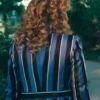 Twila Hasbeck Ponies S01 Blue And Black Striped Blazer