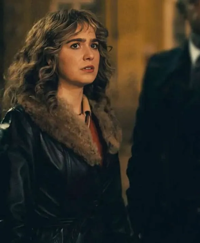 Twila Ponies Haley Lu Richardson Black Shearling Leather Jacket