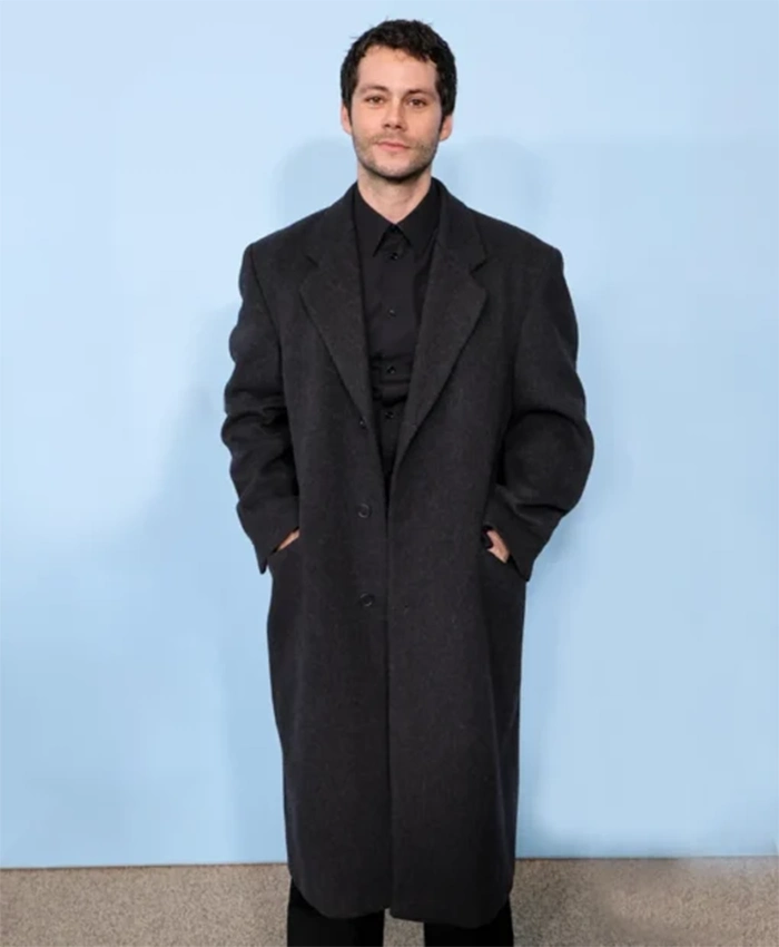 Twinless 2025 Dylan OBrien Black Trench Coat