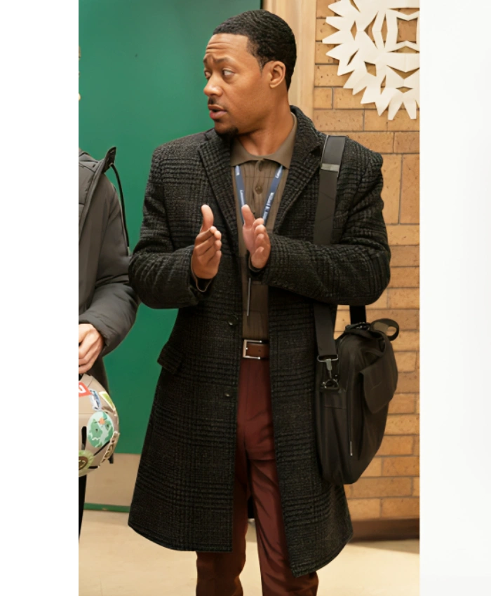 Tyler James Williams Abbott Elementary S05 Gregory Eddie Black Long Coat
