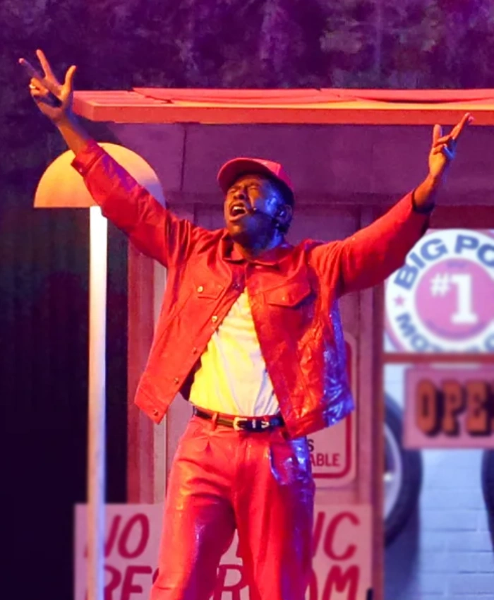 Tyler The Creator Grammy Leather Trucker Jacket