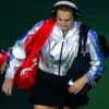 US Open 2025 Aryna Sabalenka Silver Crop Jacket