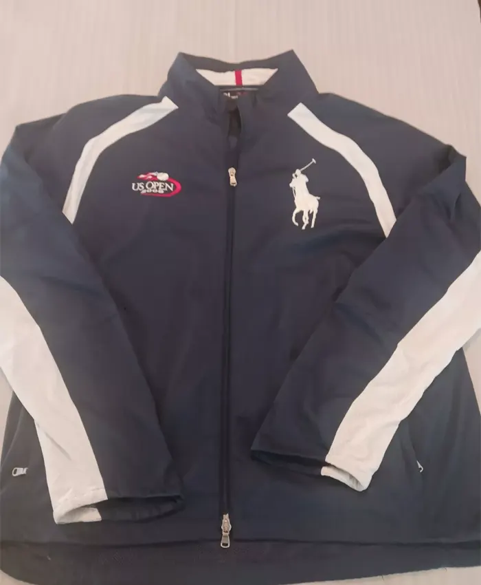 US Open Tennis Black And White Track Jacket