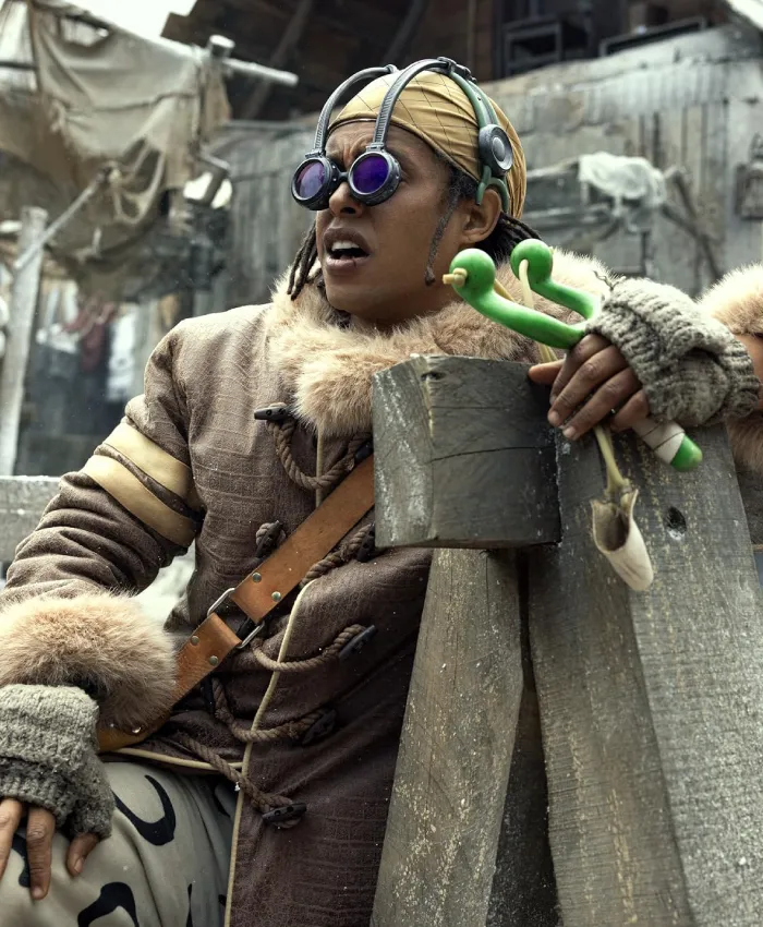 Usopp TV Series One Piece S02 Jacob Romero Wool Shearling Coat