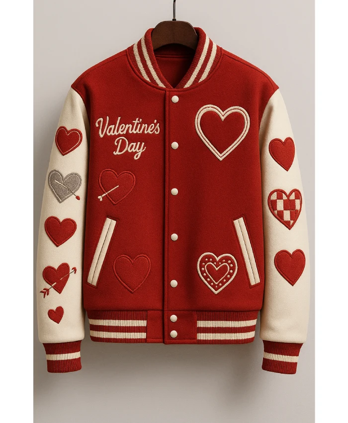 Valentine Day Embroidered Jacket