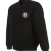 Varsity Brooklyn Nets Black Wool Jacket