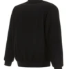 Varsity Brooklyn Nets Black Wool Jacket Back