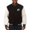 Varsity Dallas Stars Black And White Two Tone Jacket