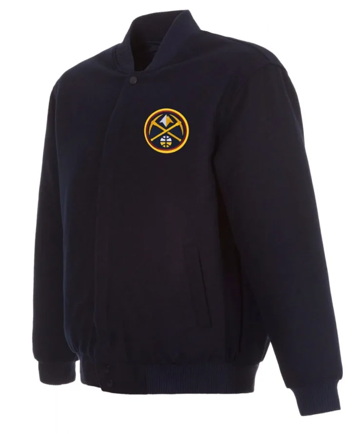 Varsity Denver Nuggets Navy Blue Wool Jacket