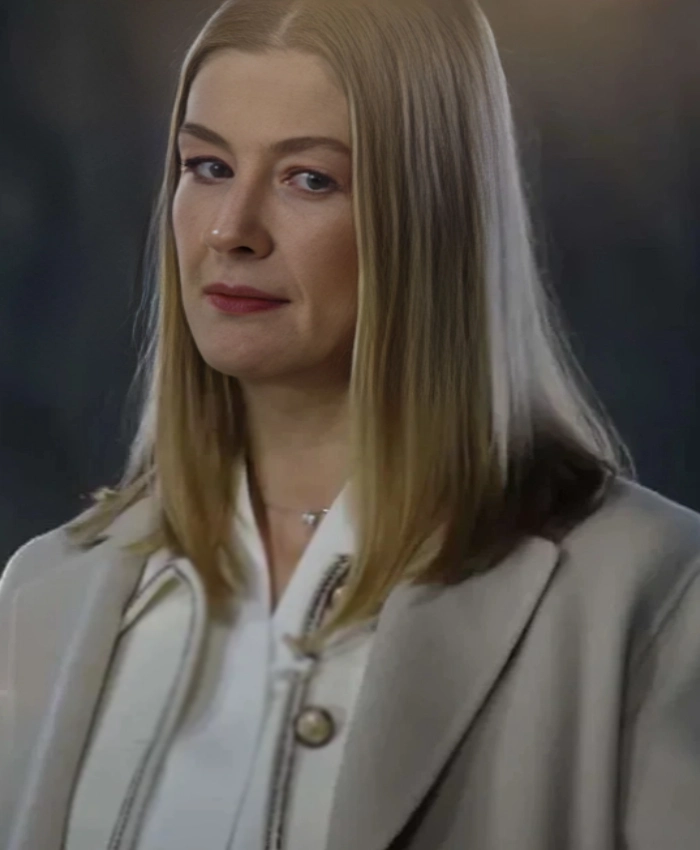 Veronika Vanderberg Movie Now You See Me Now You Dont 2025 Rosamund Pike Beige Coat