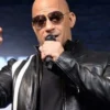 Vin Diesel TV Series Bloodshot Vin Diesel Black Real Leather Jacket