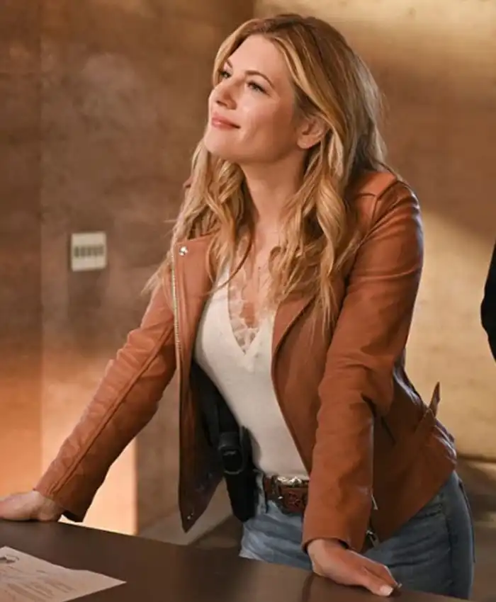Virgin River Melinda Monroe Brown Leather Jacket